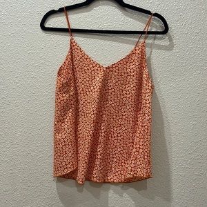 Orange flower tank top